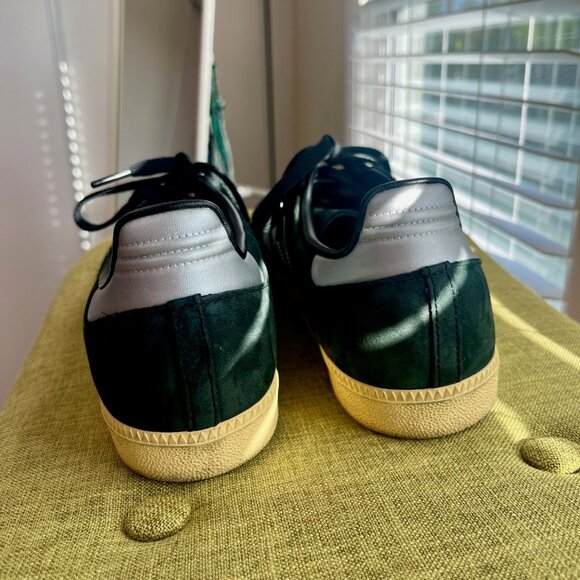 Black/Matte Silver Genuine ADIDAS SAMBA - Size 12 women - Picture 2 of 6